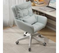Ergonomic Office Chair with Soft Armrests Adjustable Rolling Desk Chair Swivel Vanity Chair for Gaming and Small Spaces Perfect for Home and Office Use