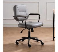 Ergonomic Office Chair with Wheels - Modern Mid Back Executive Desk Chair, Comfy Reclining Gaming Chair for Home & Office Use, Adjustable Height, Stylish Design
