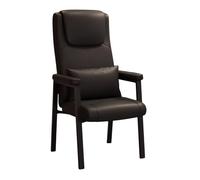 Ergonomic Office Chairs Conference & Reception Seating Leather Computer Chairs Padded Meeting Room Chairs Stylish Ergonomic Desk Chairs (Black)