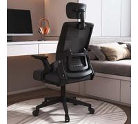 Ergonomic Office Chairs Mesh Computer Desk Chair with 3D Flip-up Office Computer Desk Chair, Gaming Chairs for Adults, Comfortable Lumbar Support, Comfy Arms for Home, Office, Gaming, Student