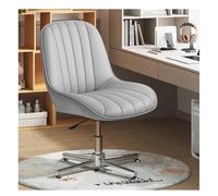 Ergonomic Office Desk Chair, Armless Mid Back Swivel Task Chair with Height Adjustable Wide Seat for Small Spaces