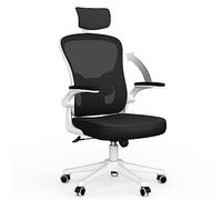 Ergonomic Office Desk Chair with High Back, Adjustable Headrest and Lumbar Support, Flip-Up Armrest, Executive Swivel Chair for Home and Office
