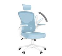 Ergonomic Office Desk Chair with High Back, Adjustable Headrest and Lumbar Support, Flip-Up Armrest, Executive Swivel Chair for Home and Office