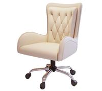 Ergonomic Office Desk Chair with Padded Armrests, Mid-Back Support, Adjustable Height, 360° Swivel, Rolling Executive Chair for Home and Study Use