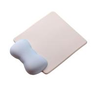 Ergonomic Pad Mat with Soft Silicone Wrist and Memory Foam for Office Desk or Gaming Mouse Pad Rubber Bottom Mat