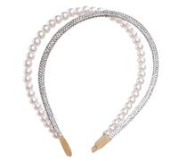 Ergonomic Pearls Headband for Ladies Prom Occasion Hairpiece Headwear Suitable for Various Event and Daily Styles Comfortable Hair Hoop