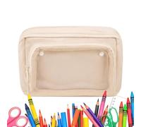 Ergonomic Pencil Case, Large Detachable Foldable, Pen Organizer Aesthetic | Indoor Pen Holder, Pouch Multiuse for, Adults Writers Kids, Teens Collectors Artists, Study Home Office, Dorm School
