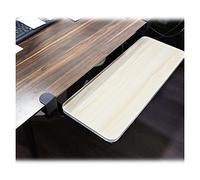 Ergonomic Pull-out Keyboard Tray, Under-desk Clamp-on Drawer, Wooden Platform for Home Office and Gaming, 29.5x10 inch, Space-saving Design
