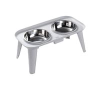 Ergonomic Raised Dog Feeder Set, Stainless Steel Bowl with Stability Stand for Joint Health