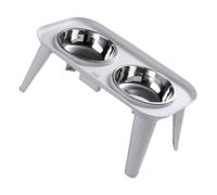 Ergonomic Raised Dog Feeder Set, Stainless Steel Bowl with Stability Stand for Joint Health