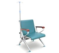 Ergonomic Recliner Chair with IV Stand and Armrests for Medical and Home Use
