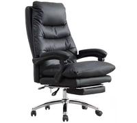 Ergonomic Reclining Office Chair with Footrest, Microfiber Leather Executive Desk Chair for Ultimate Comfort, Ideal for Home & Office Use, Adjustable & Stylish