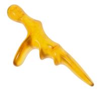 Ergonomic Resin Foot Reflexology Tool for Self Massage and Relief | Light Brown Finish, Trigger-point Support for Arches and Heels, Home Use, Office Breaks