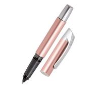 Ergonomic rollerball for school/college - ONLINE Campus Rosegold - for left- and right-handed, soft grip part, for standard ink cartridges, refillable, ideal for beginners/pupils/students