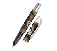 Ergonomic rollerball for school/college - ONLINE Campus Tiger - for left- and right-handed, soft grip part, for standard ink cartridges, refillable, ideal for beginners/pupils/students