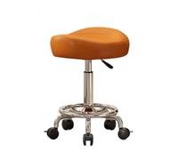 Ergonomic Rolling Saddle Stool - Adjustable Height Swivel Office Chair for Salon, Medical & Drafting - Multi-Purpose Rolling Desk Stool
