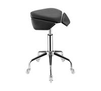 Ergonomic Rolling Saddle Stool with Adjustable Hydraulic Lift, Wheels for Mobility - Ideal for Offices, Makeup Studios, Indoor & Outdoor Use