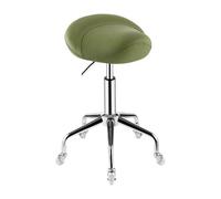 Ergonomic Rolling Saddle Stool with Adjustable Hydraulic Wheels for Indoor and Outdoor Use