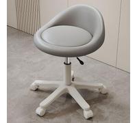 Ergonomic Rolling Stool - Adjustable Height Swivel Seat with Ultra-Quiet Wheels and PU Leather Cushion for Salon, Office, Massage, Medical & Home Use