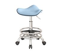 Ergonomic Rolling Stool with Adjustable Saddle Seat for Salon, Parlor, Kitchen, and Office Use