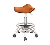 Ergonomic Rolling Stool with Adjustable Saddle Seat for Salon, Parlor, Kitchen, and Office Use