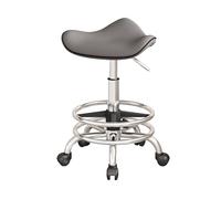 Ergonomic Rolling Stool with Adjustable Saddle Seat for Salon, Parlor, Kitchen, and Office Use