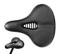 Ergonomic Saddle Pad - Padded Throne, Waterproof Cushion, Comfortable Bike Seat | Breathable Shock Absorbing Synthetic Leather Universal Mounting Component for Urban Cycling for Mountain Folding