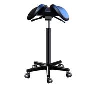 Ergonomic Saddle Stool, Adjustable Height Rolling Leather Chair for Beauty Salon, Tattoo Studio, Spa, Dental Clinic - 52-72CM Height Range