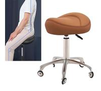 Ergonomic Saddle Stool - Hydraulic Adjustable Rolling Chair for Clinics, Studios, and Tattoo Artists