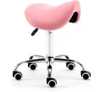 Ergonomic Saddle Stool with Wheels Adjustable Height for Salon Tattoo Beauty Lash Massage Dental Professionals