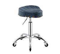 Ergonomic Saddle Stool with Wheels Adjustable Swivel Drafting Chair for Office Medical Salon & Drawing Comfortable Posture Support (Color1)