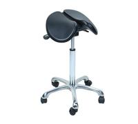 Ergonomic Saddle Stool with Wheels - Swivel Beauty Salon Chair, Multi-Use Desk Seat for Tattoo, Spa, Dental Clinic - Comfortable & Adjustable Rolling Office Chair