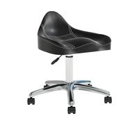 Ergonomic Saddle Stool with Wheels, Swivel Rolling Height Adjustable for Clinic Dentist Beauty Salon Tattoo Home Office