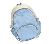 Ergonomic School Backpack with Multi-Compartment, Nylon Travel Bag for Teens & College Students Nylon Backpack Casual Daypack, Blue, Mass Beauty