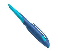 Ergonomic School Fountain Pen - STABILO EASYbirdy - A Nib - Left Handed - Midnight Blue/Azure