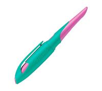 Ergonomic School Fountain Pen - STABILO EASYbirdy - A Nib - Right Handed - Turquoise/Neon Pink
