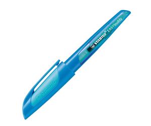 Ergonomic School Fountain Pen - STABILO EASYbuddy - M Nib - Dark Blue/Light Blue