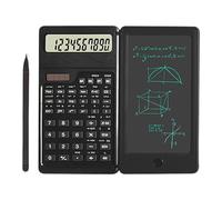 Ergonomic Scientific Calculator with Handwriting Board Double Power Mode Pocket Size for Math Business Use Rechargeable Scientific Calculator