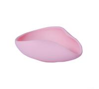 Ergonomic Silicone Dish for Weighing Coffee Beans Featuring Non-Slip Bottom and Triangular Form for Minimal Spillage (Light red)