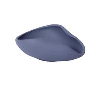 Ergonomic Silicone Dish for Weighing Coffee Beans Featuring Non-Slip Bottom and Triangular Form for Minimal Spillage (gray)
