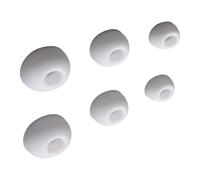 Ergonomic Silicone Ear Cushions for Sports, White | Sweatproof Nonslip Design Enhancing Bass Suitable for Running Flexible Materials Secure Grip Long Wearing
