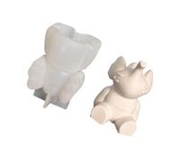 Ergonomic Silicone Ornament Mold Crafting Elephant Shape Perfect for Resin Creations and Unique Gift Making Lovely Elephant Mold