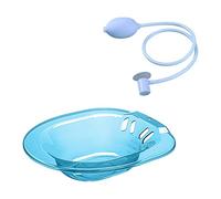 Ｚｉａｌｏｆｉ Ergonomic Sitz Bath for Toilet with Advanced Flushing System, Blue with Flusher