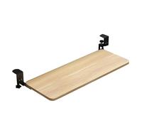 Ergonomic Sliding Keyboard Tray for Desktop Walnut Platform Cajón De Escritura Multimedia Device Holder 75x25cm Adjustable Support for Tablets & Laptops