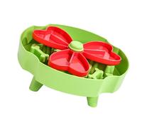 Ergonomic Slow Feeder Dog Food Bowl with Windmill Shape Design to Reduce Eating Speed for Dog Health Habits Enrichment Small Slow Feeder