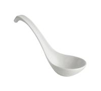 Ergonomic Soup Ladle Deepen The Large Capacity Ladle Kitchen Multifunctional Cooking Spoon Ceramic High Temperature Resistance, 25.5CM for Stew