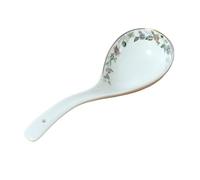 Ergonomic Soup Ladle Multifunctional Ladle Long Handle Deepened Ceramic Creative White Kitchen Service Spoon High-Temperature for Stew