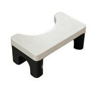 Ergonomic Squat Stool For Adults Bathroom Toilet Step Stool With Aromatherapy Slot Supports Up To 500 Pounds Detachable Legs Fits 14-16 Inch Toilets Enhanced Digestive Efficiency(white)