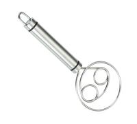 Ergonomic Stainless Steel Sourdough Bread Whisk - Kitchen Gadget, Baking Tool, Pastry Blende,Sourdough Bread Whiskr | Professional Grade Dutch Style Dough Mixer Manual Stirring Equipment For Egg Pizza