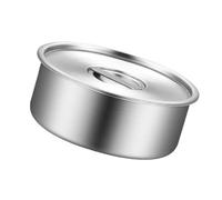 Ergonomic Stainless Steel Steamer Pots Steaming Bowl with Ergonomic Handle and Lid for Soups and Dessert Simple Cookware